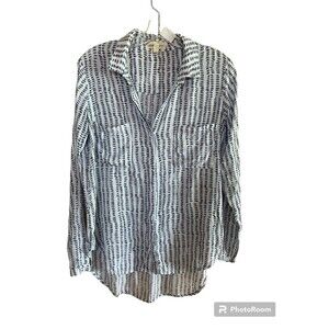 Cloth & Stone Plaid Oversized Button Up Swing Top Sz.S